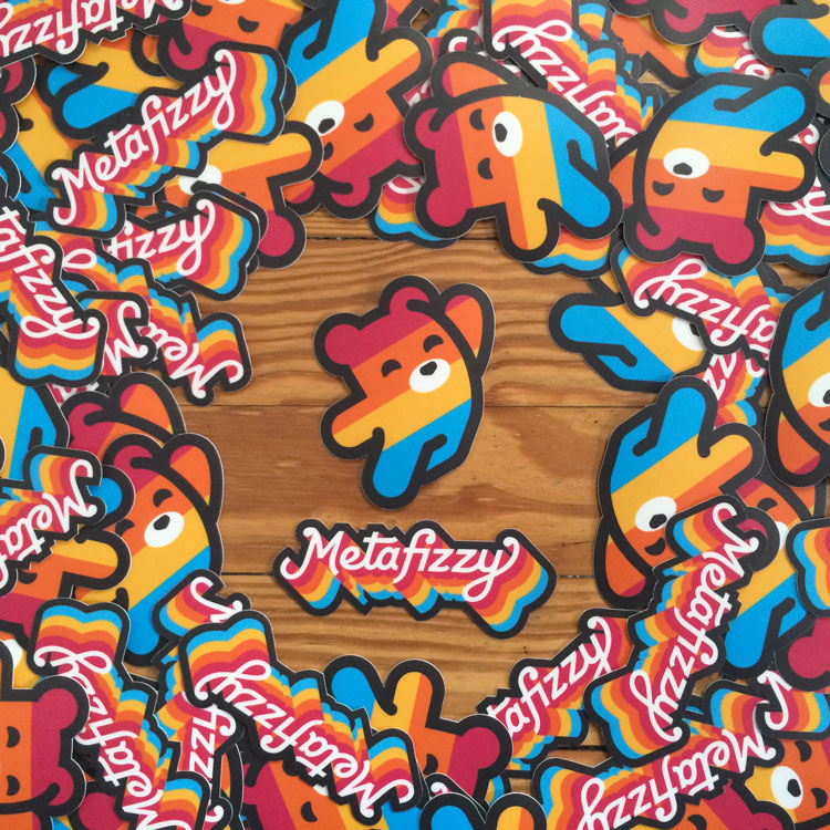 Metafizzy logo stickers